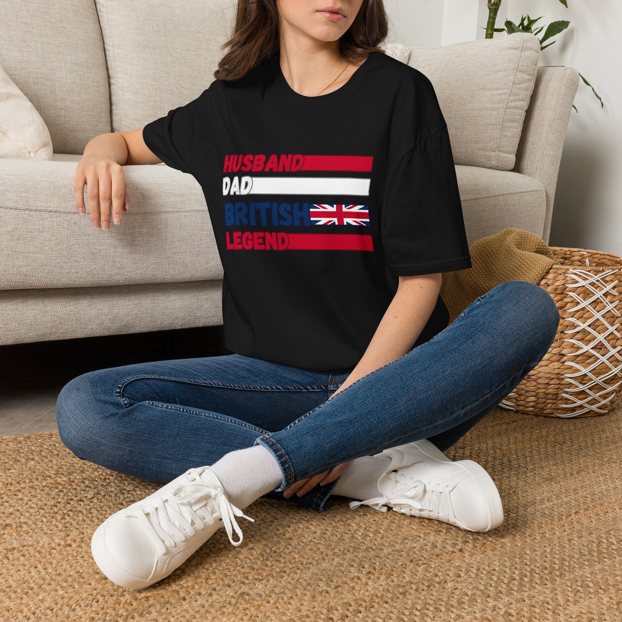 British Legend T-Shirt — 'Husband Dad British Legend' Graphic Tee