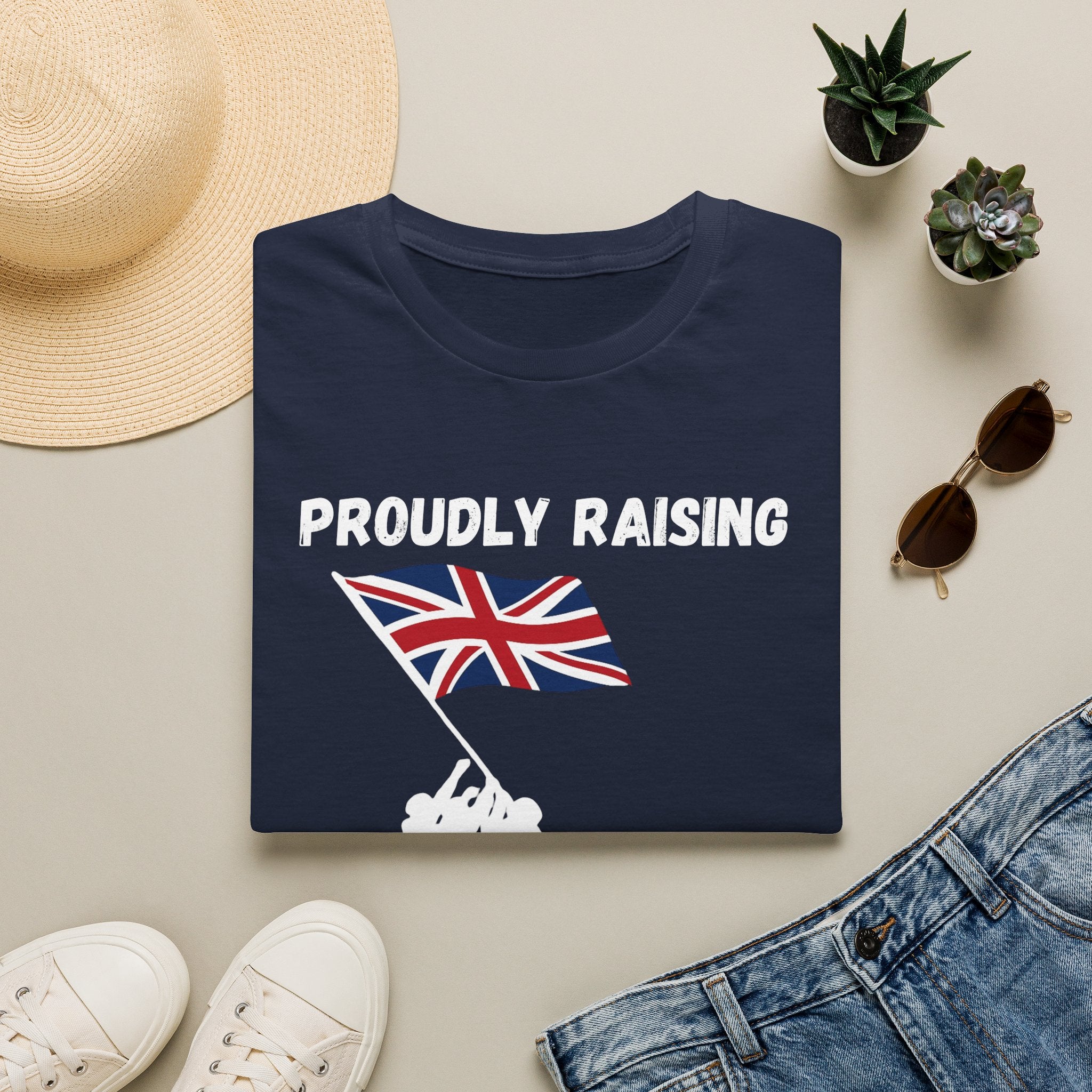 Proudly Raising Our Colours T-Shirt (original) — British Flag Patriotic Tee