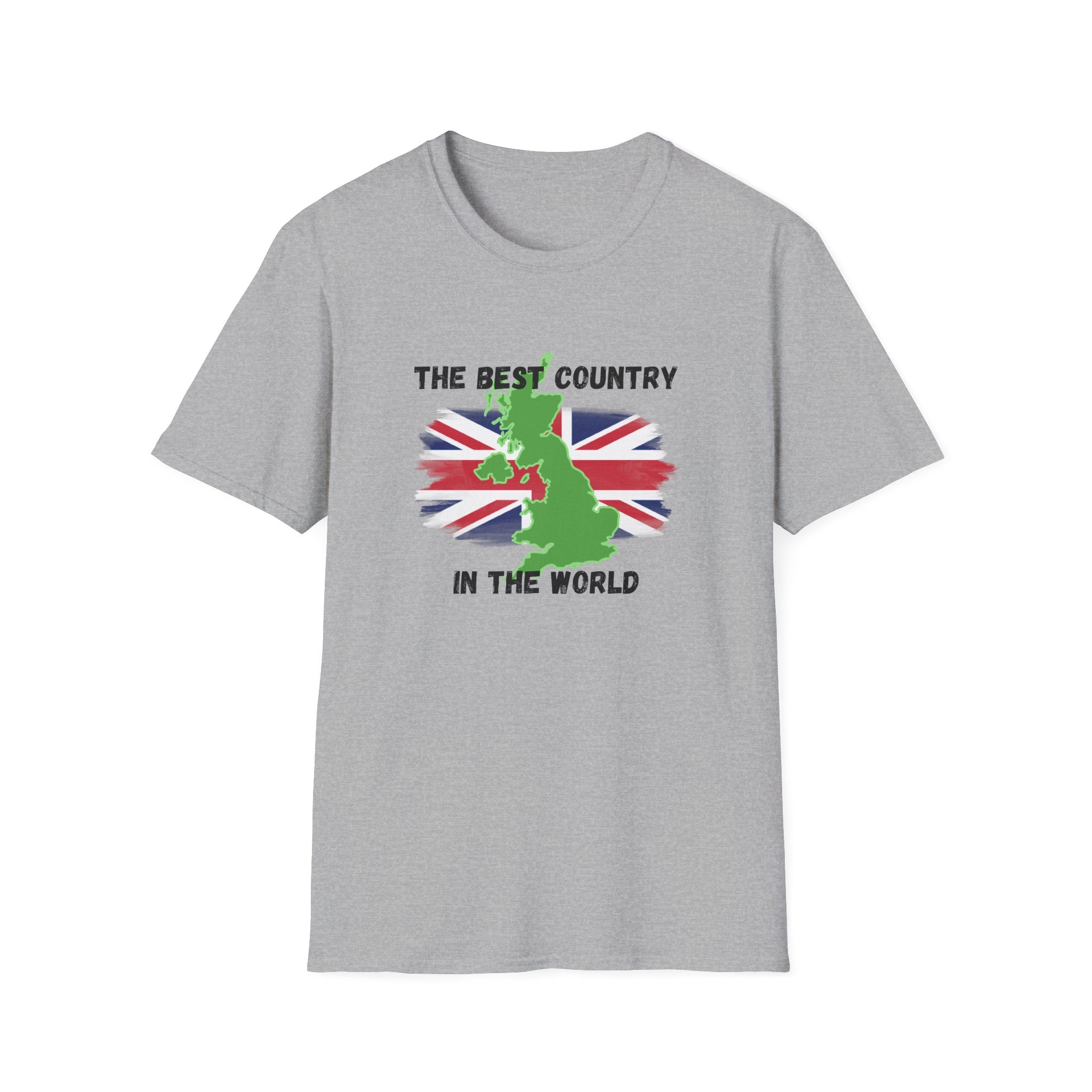 British Patriot T-Shirt — “The Best Country in the World” Union Jack Map