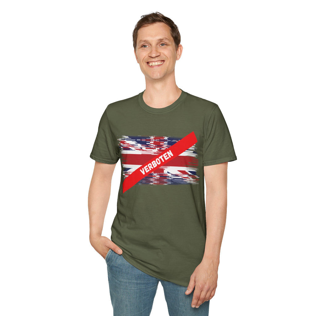 Union Jack 'Verboten' T-Shirt — British Political Statement Tee
