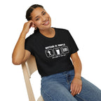 Britain Is Simple — British Humour T-Shirt  T-Shirt (Football, Pint & Union Jack Design)
