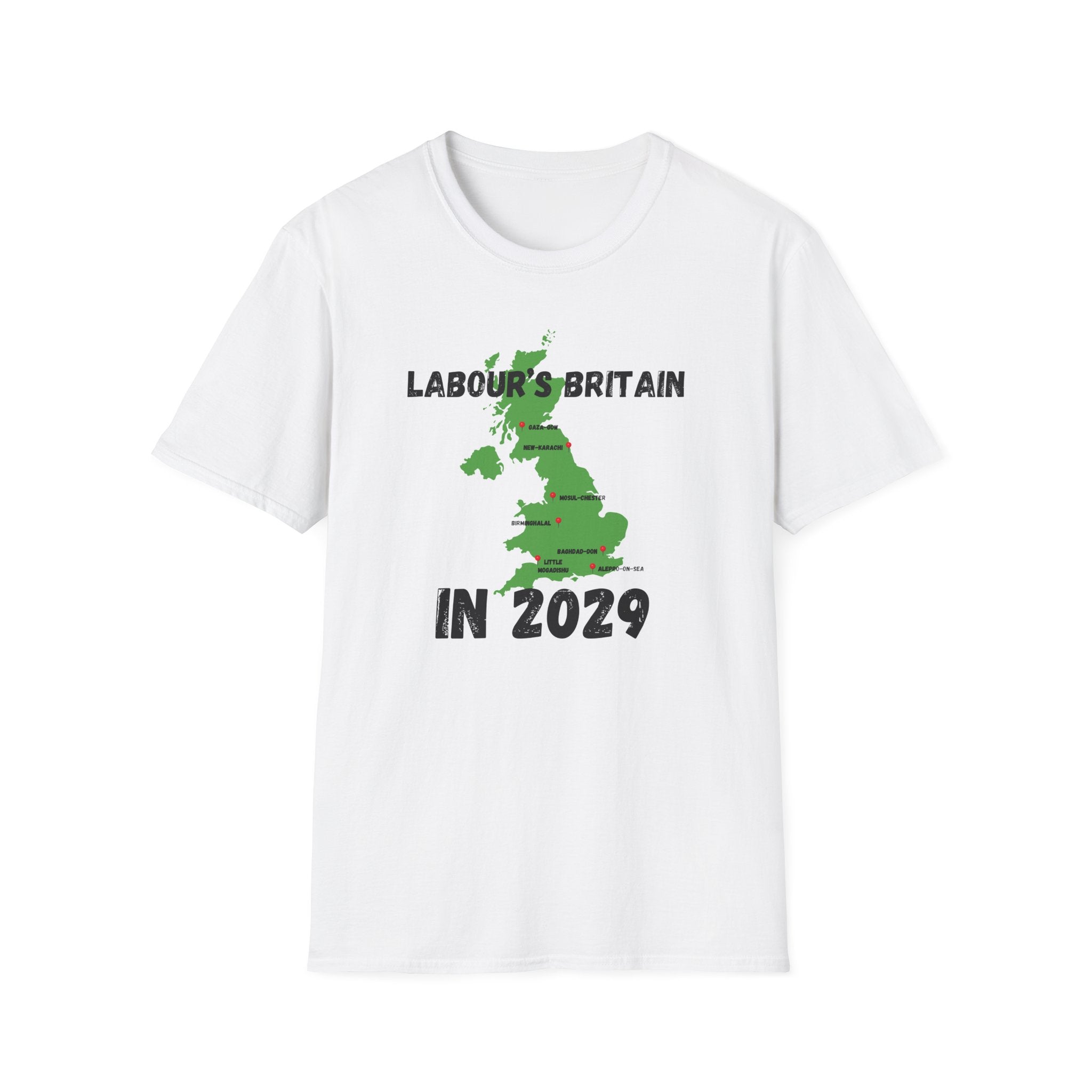 Political T-Shirt — "Labour's Britain in 2029" UK Map Parody