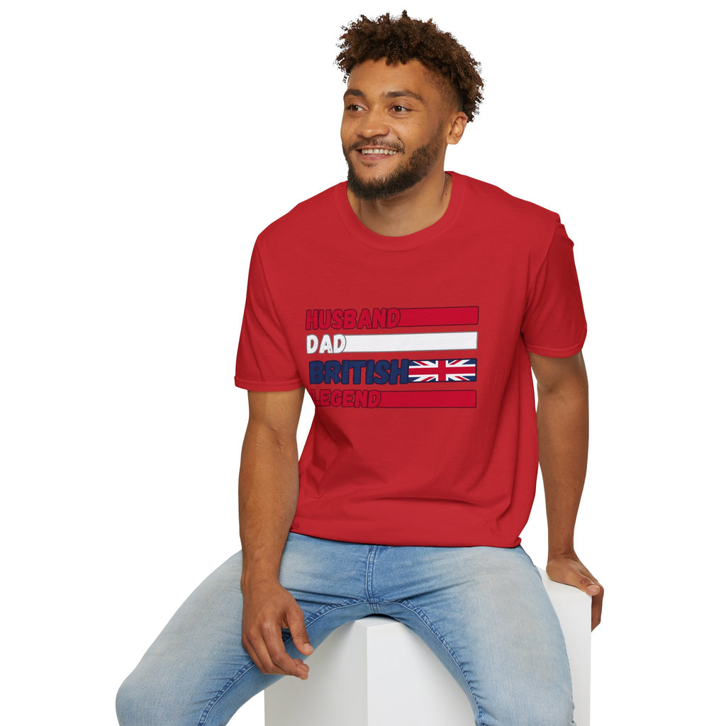 British Legend T-Shirt — 'Husband Dad British Legend' Graphic Tee