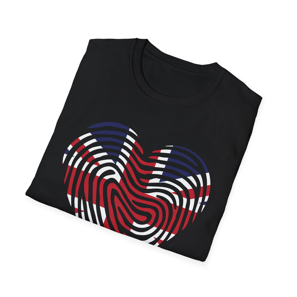 Union Jack Heart Fingerprint T-Shirt — British Patriot Tee