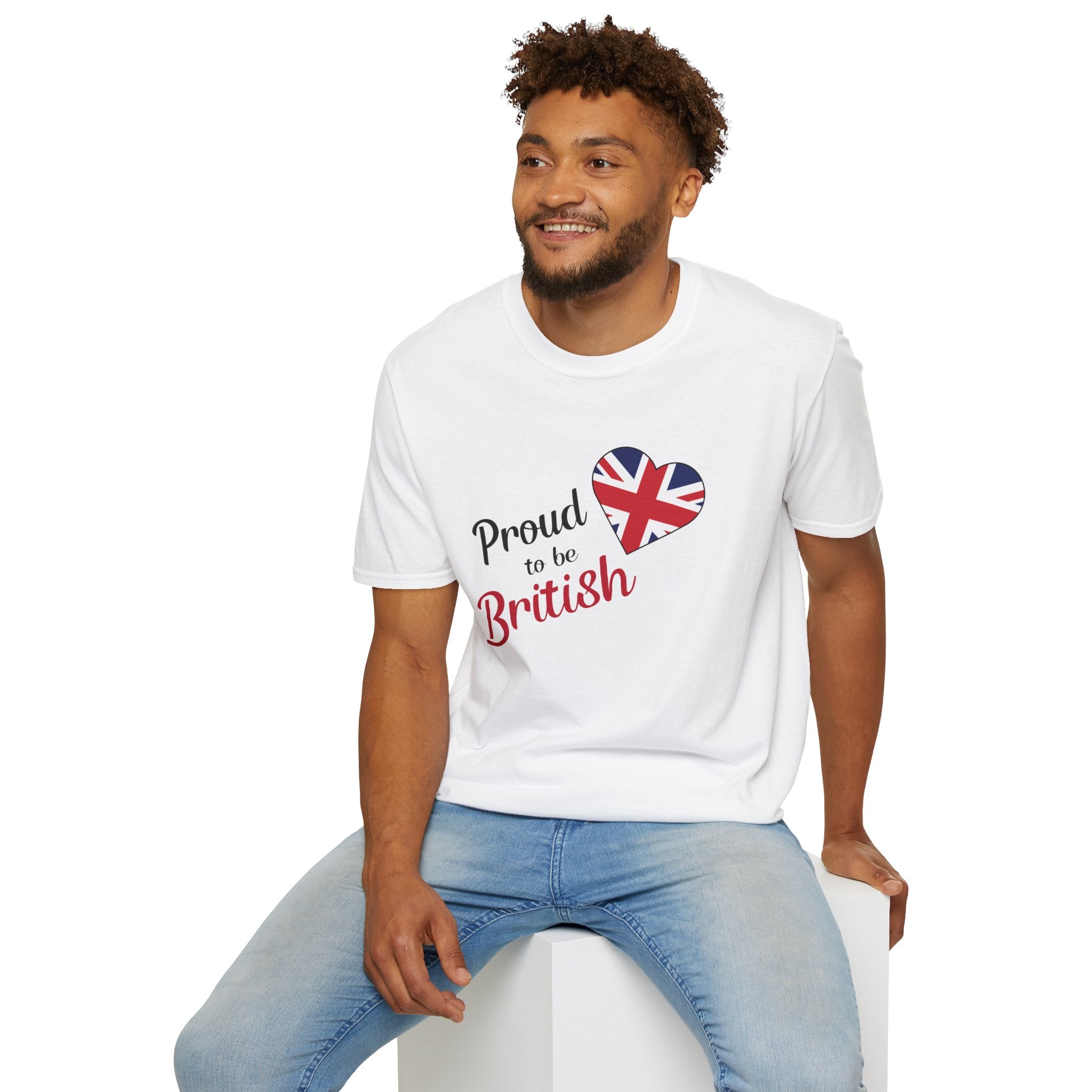 Proud to be British T-Shirt — Union Jack Heart Patriotic Tee