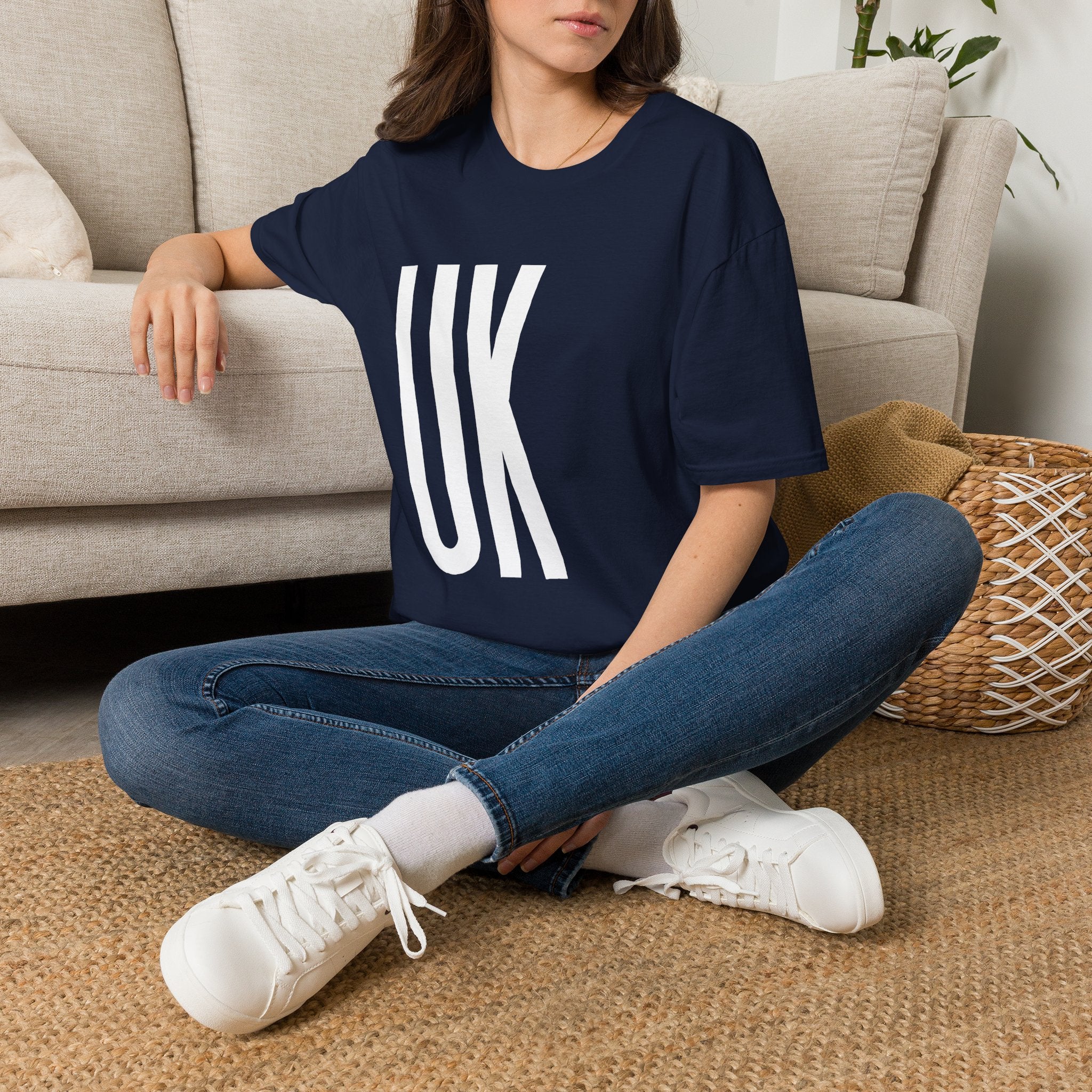 UK Bold Text T-Shirt — British Patriotic Tee