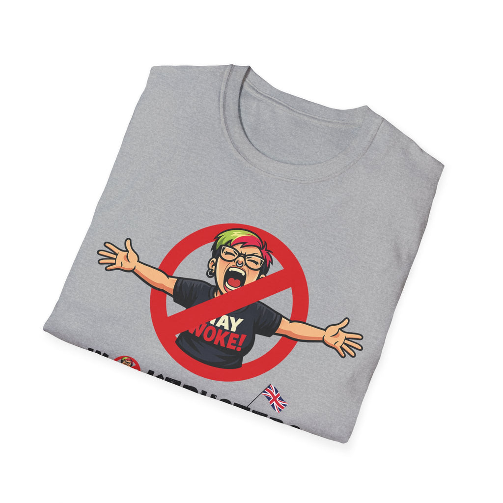 Wokebusters British Patriotic T-Shirt — Satirical Political Cartoon Tee