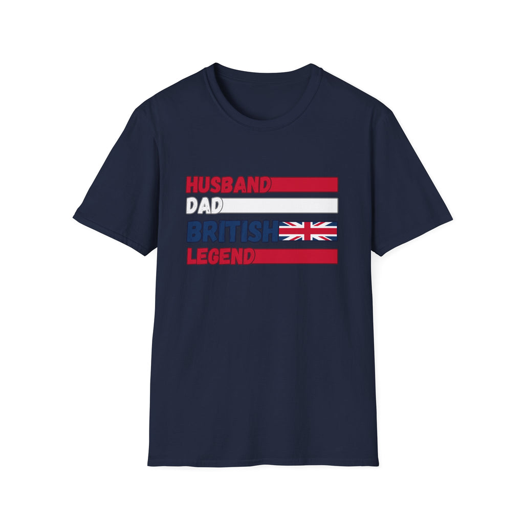 British Legend T-Shirt — 'Husband Dad British Legend' Graphic Tee