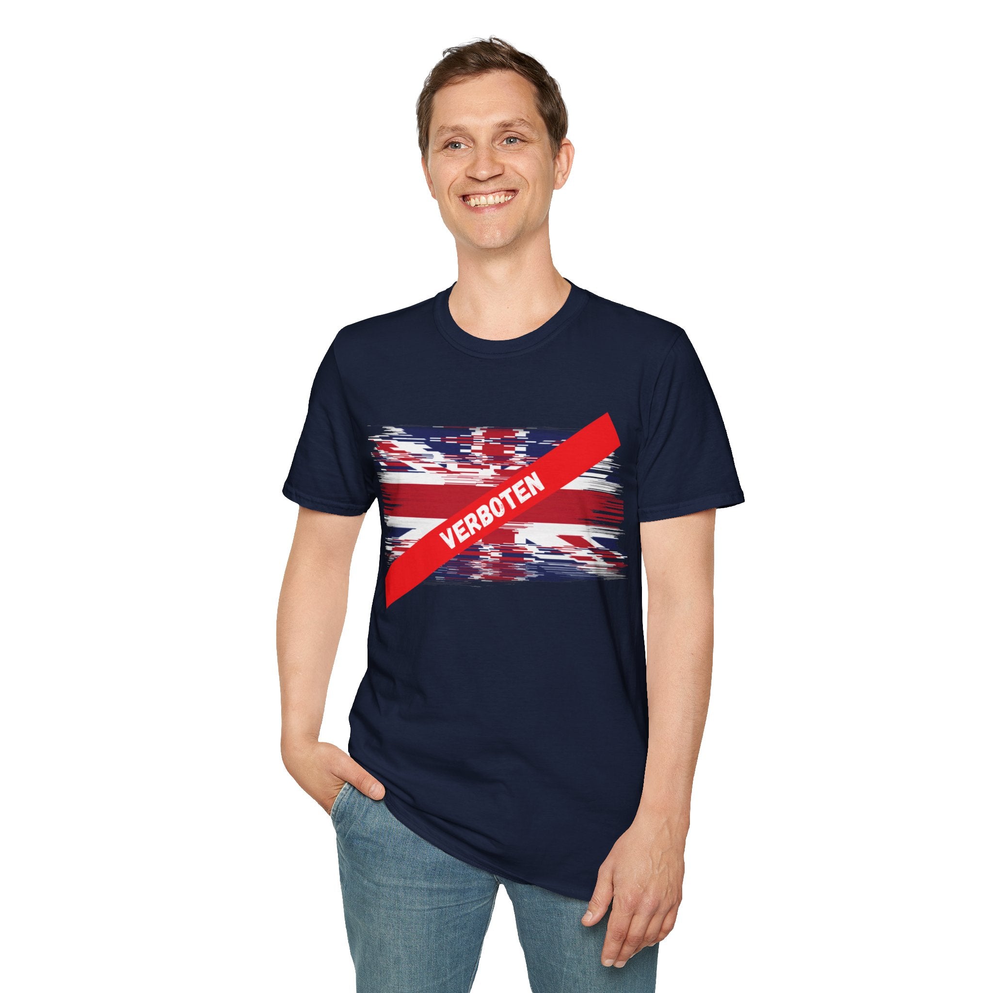 Union Jack 'Verboten' T-Shirt — British Political Statement Tee
