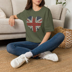 Union Jack Heart Fingerprint T-Shirt — British Patriot Tee - Our Colours