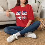 T-Shirt — "In a World Where You Can Be Anything, Be British" Union Jack Heart Tee