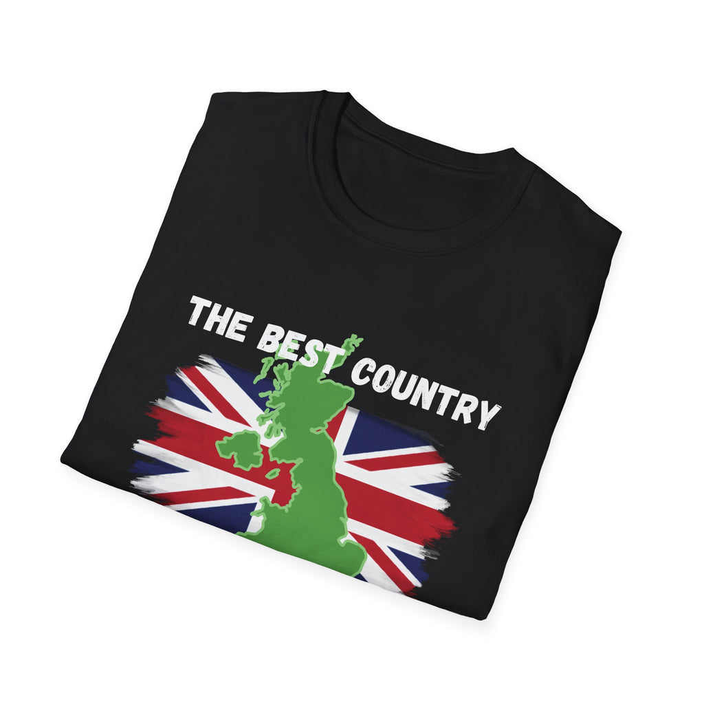 British Patriot T-Shirt — “The Best Country in the World” Union Jack Map