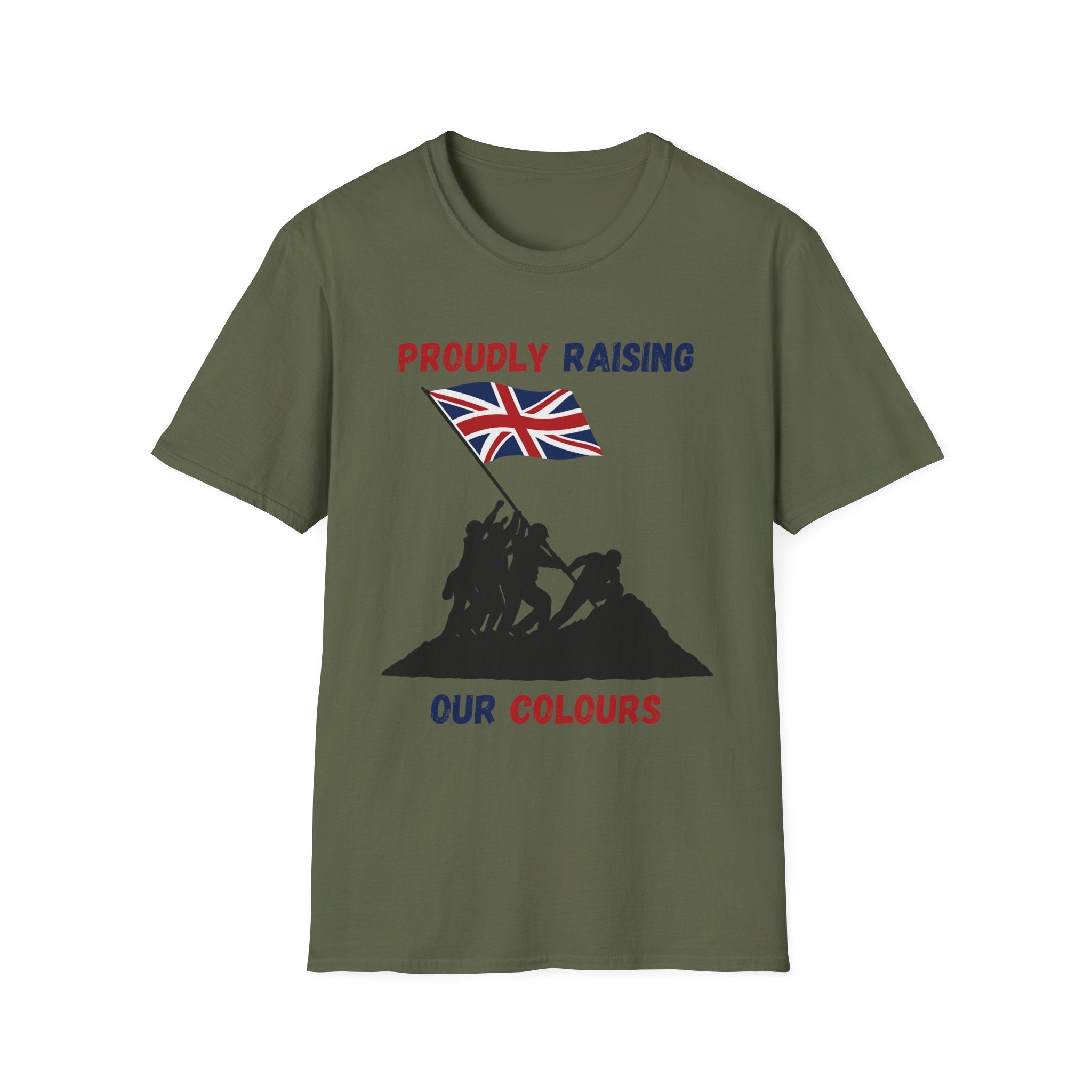 Proudly Raising Our Colours T-Shirt (original) — British Flag Patriotic Tee