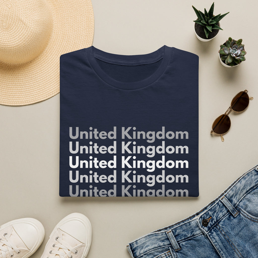 United Kingdom Repeat Text T-Shirt