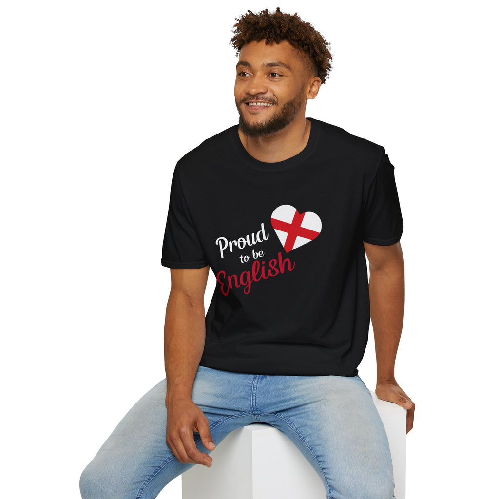 Proud to be English T-Shirt — Heart Flag England Tee