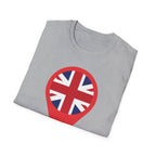 Union Jack Map Pin T-Shirt — British Patriotic Tee