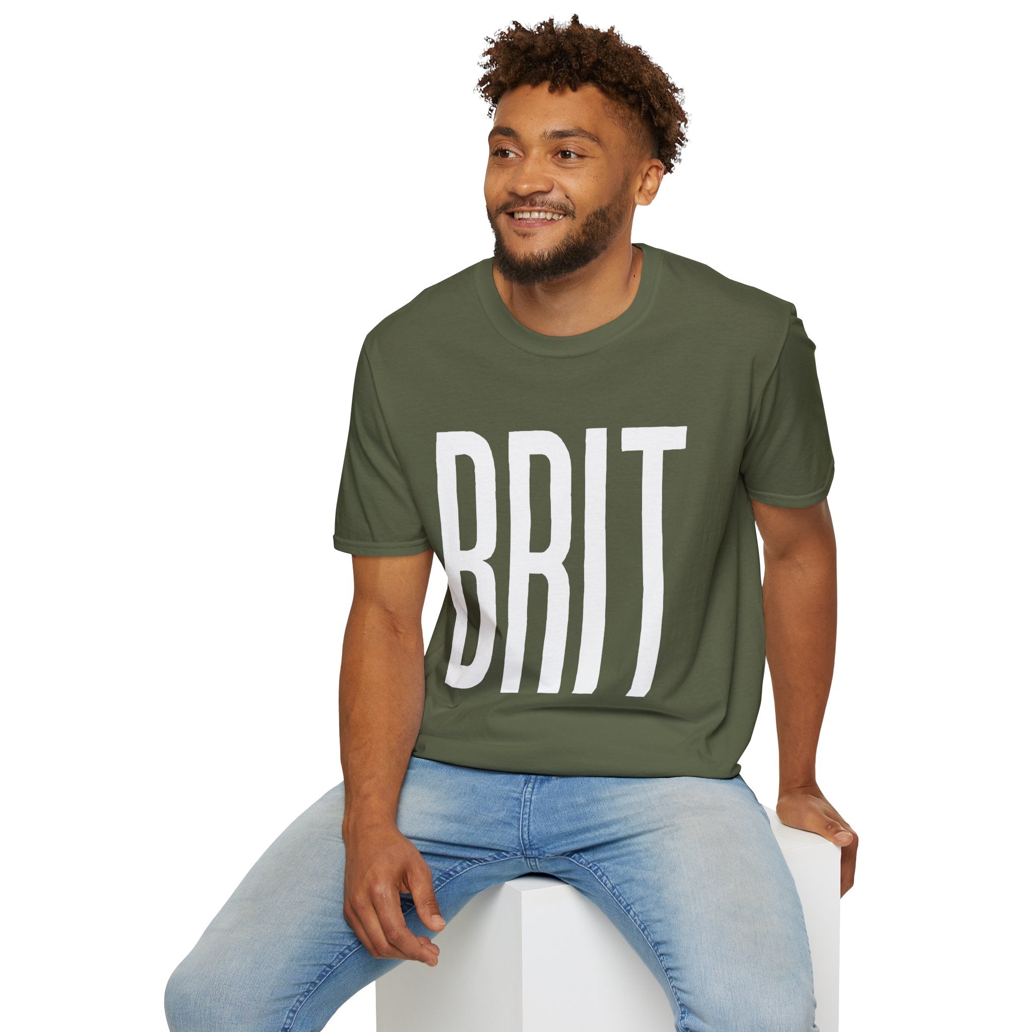 BRIT Patriotic T-Shirt — Full-Front BRIT Design - Our Colours