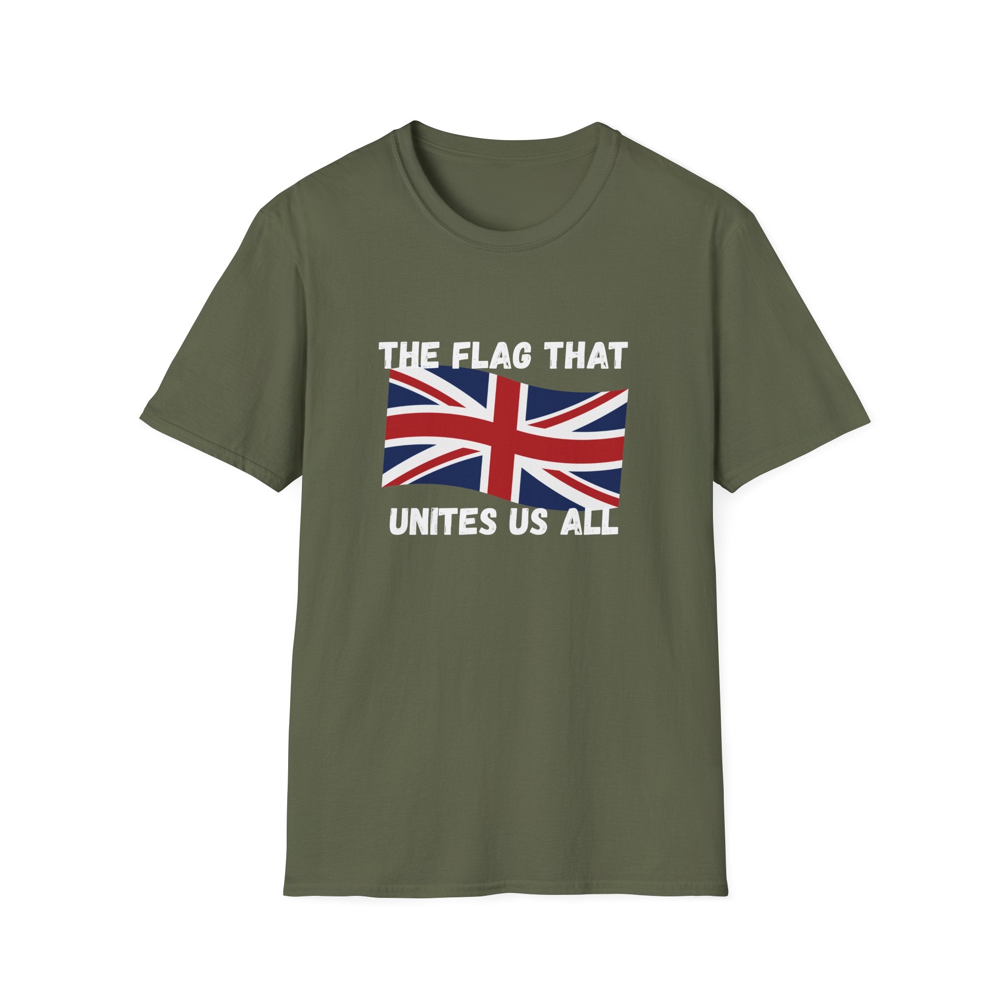 Union Jack T-Shirt — "The Flag That Unites Us All" British Patriotic Tee