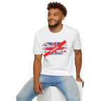 Censored Union Jack T-Shirt — British Political Flag Tee