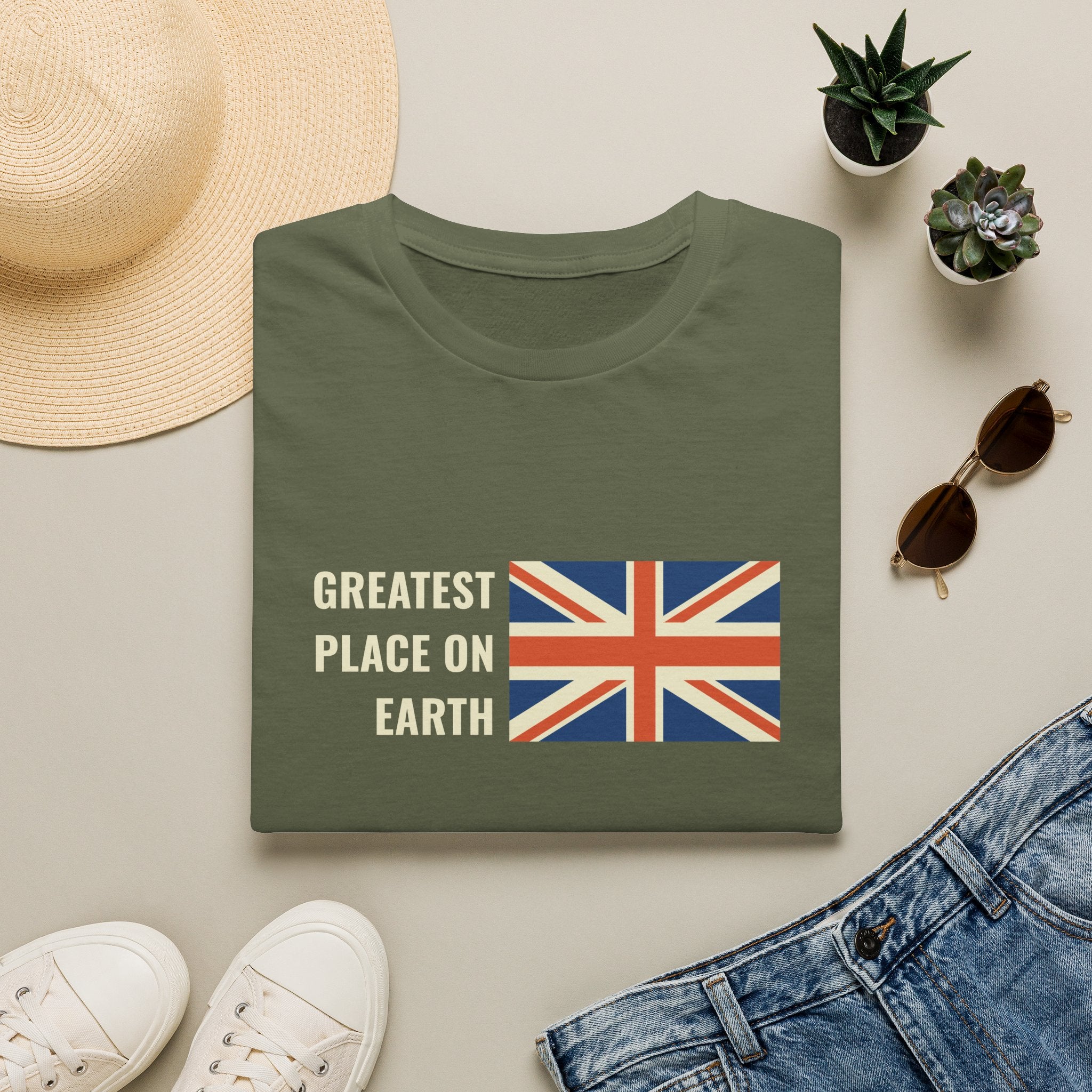 Greatest Place on Earth British Flag T-Shirt