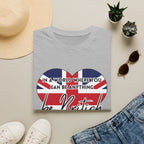 T-Shirt — "In a World Where You Can Be Anything, Be British" Union Jack Heart Tee