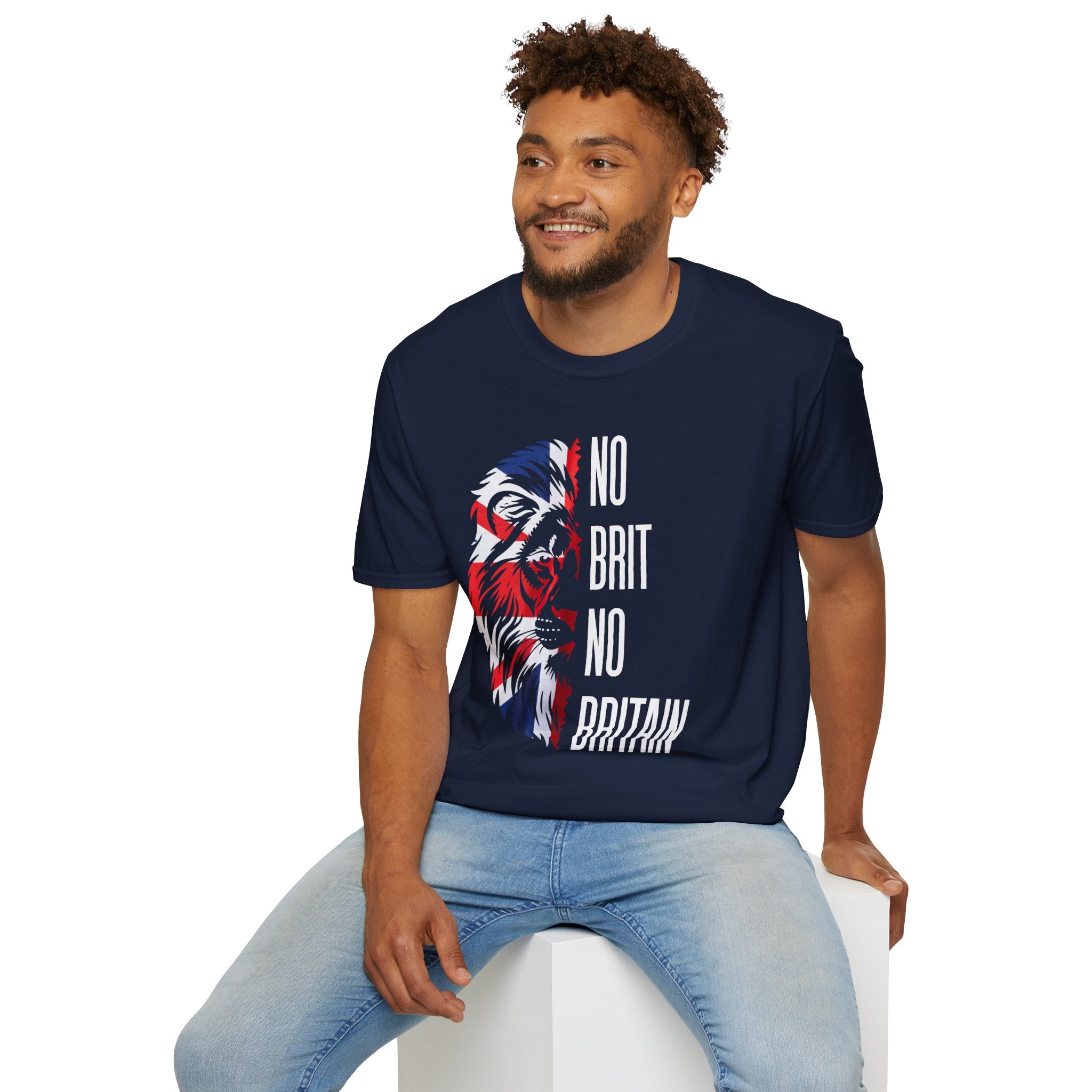 "No Brit No Britain" Patriotic Lion Graphic