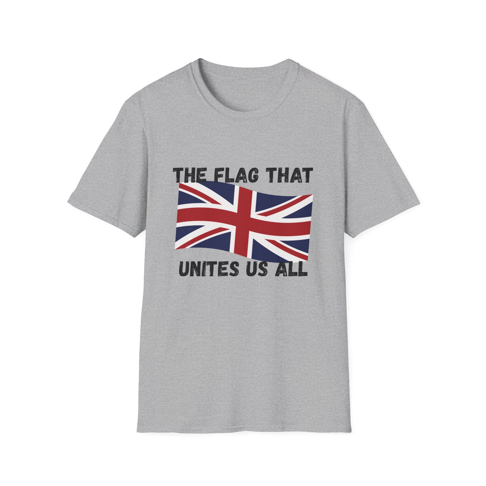 Union Jack T-Shirt — "The Flag That Unites Us All" British Patriotic Tee