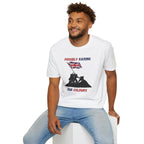 Proudly Raising Our Colours T-Shirt (smaller design) — British Flag Patriotic Tee - Our Colours