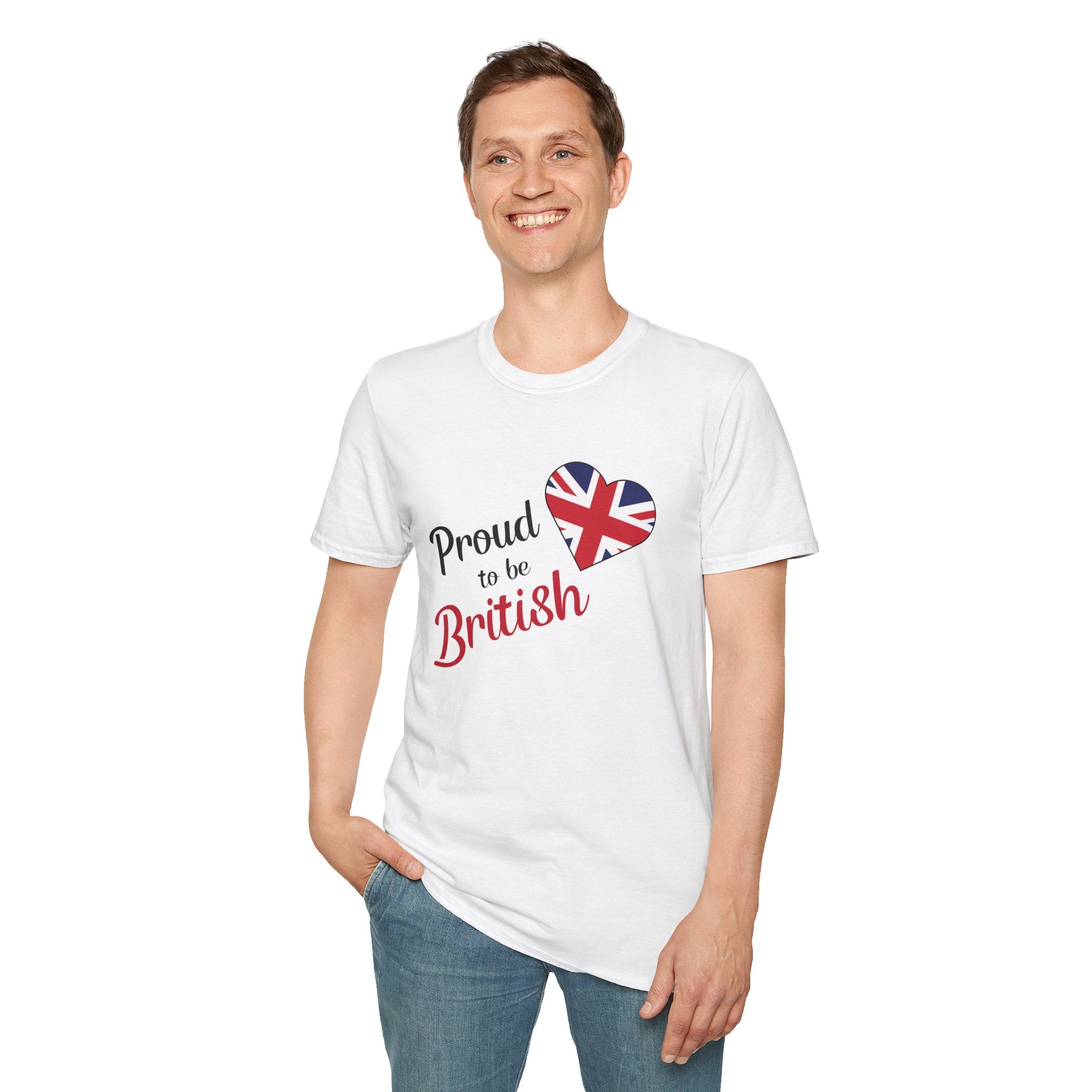 Proud to be British T-Shirt — Union Jack Heart Patriotic Tee