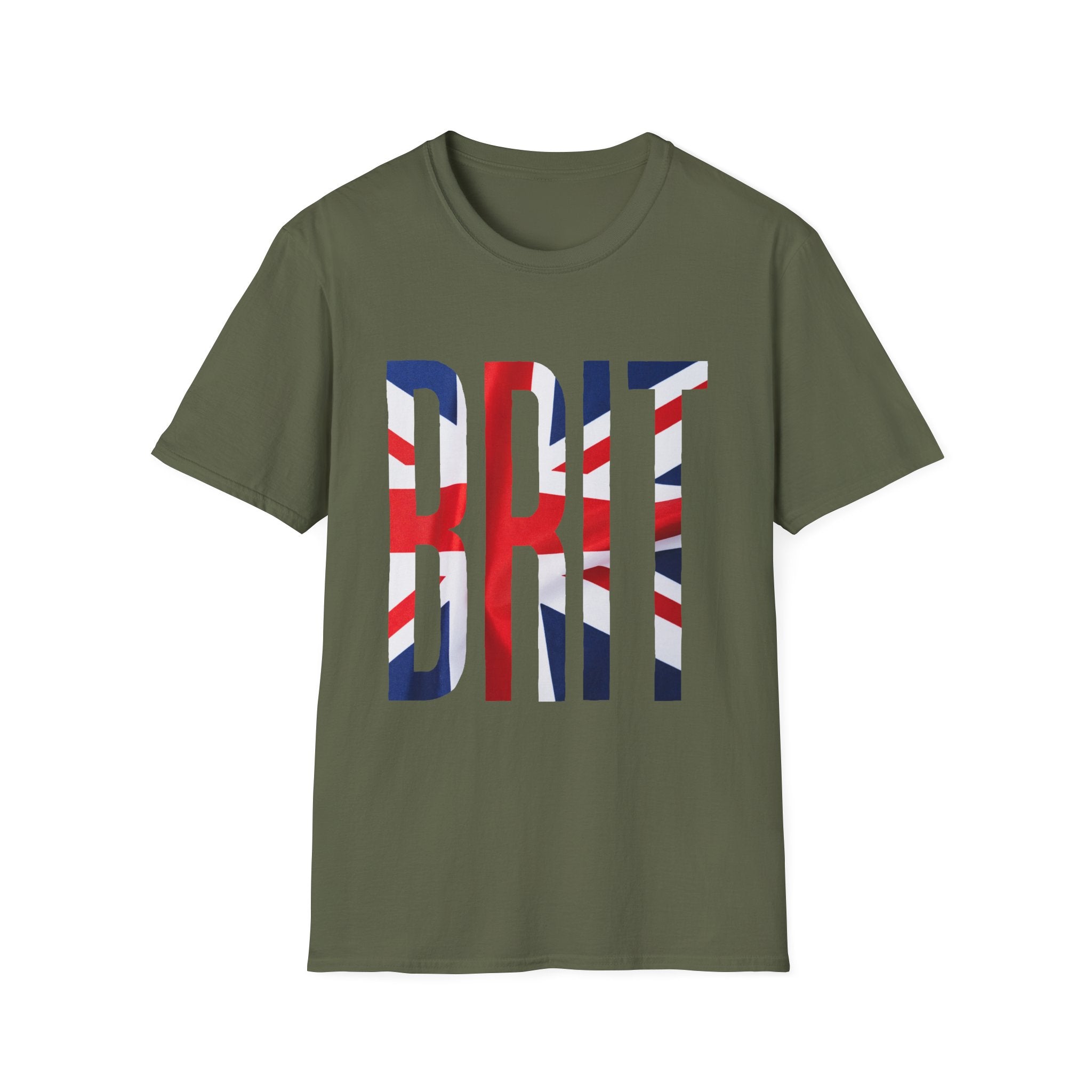 Brit Flag T-Shirt — Bold 'BRIT' Union Jack Graphic Tee