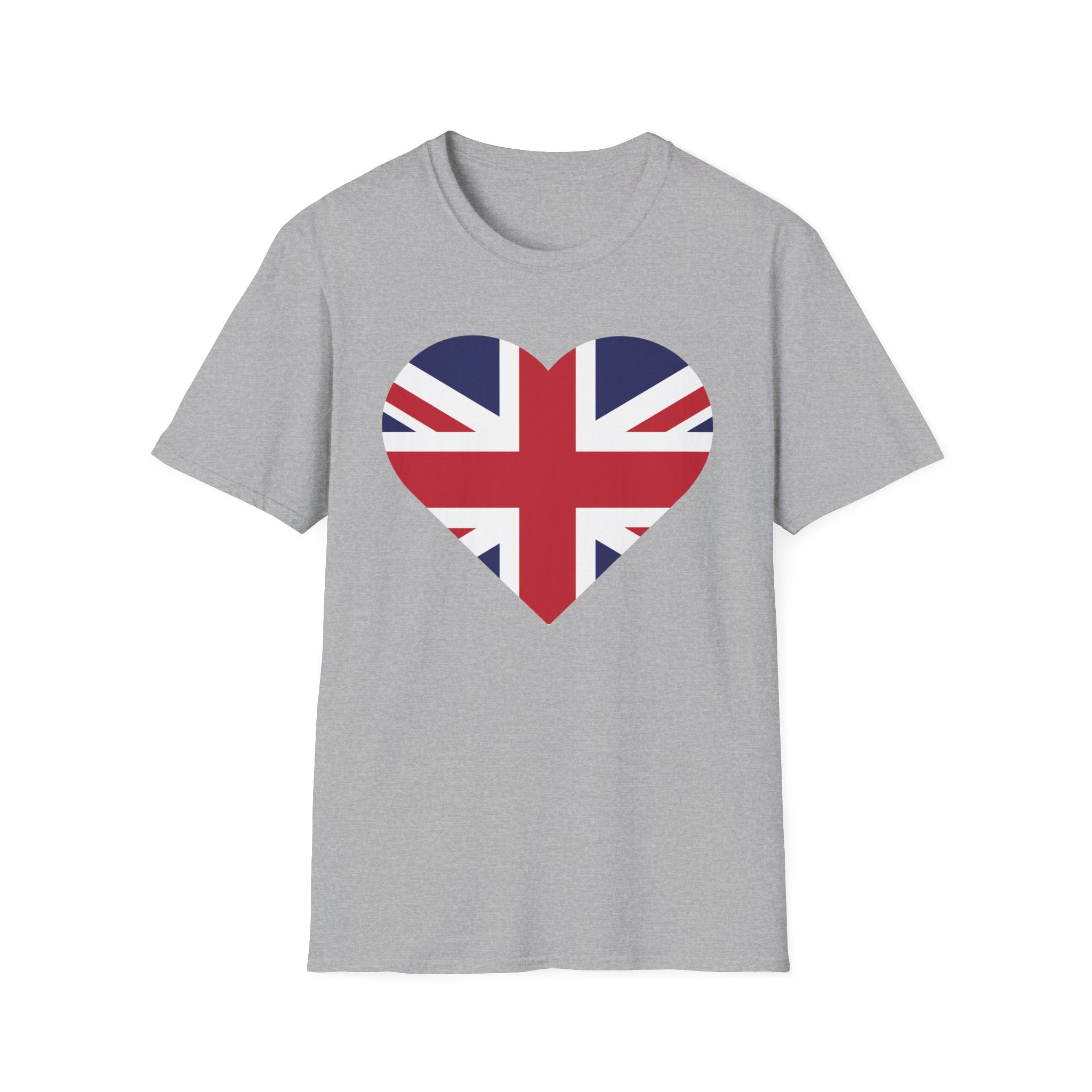 British Heart Flag T-Shirt — Union Jack Heart Patriotic Tee