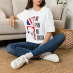T-Shirt — "No Pain No Britain" Union Jack Skull Graphic Tee