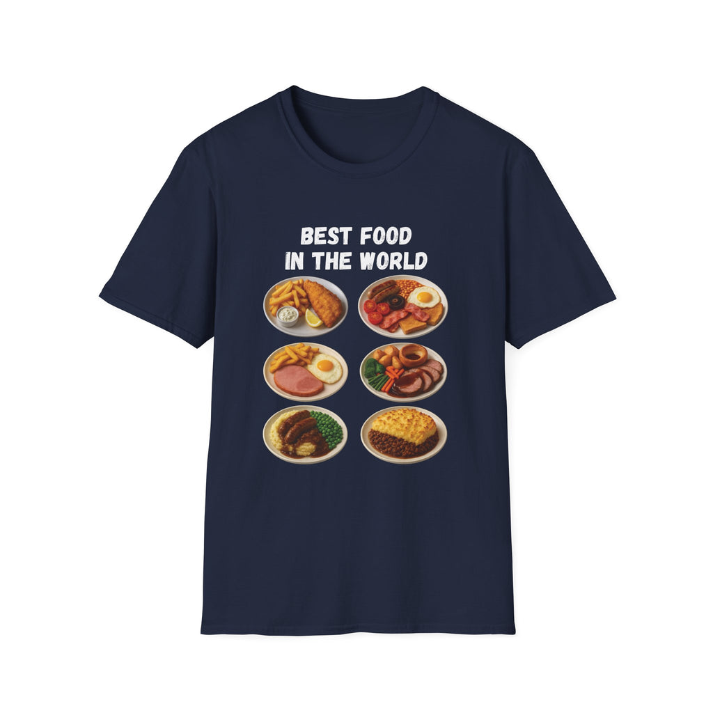 "Best food in the world" — British Humour T-Shirt