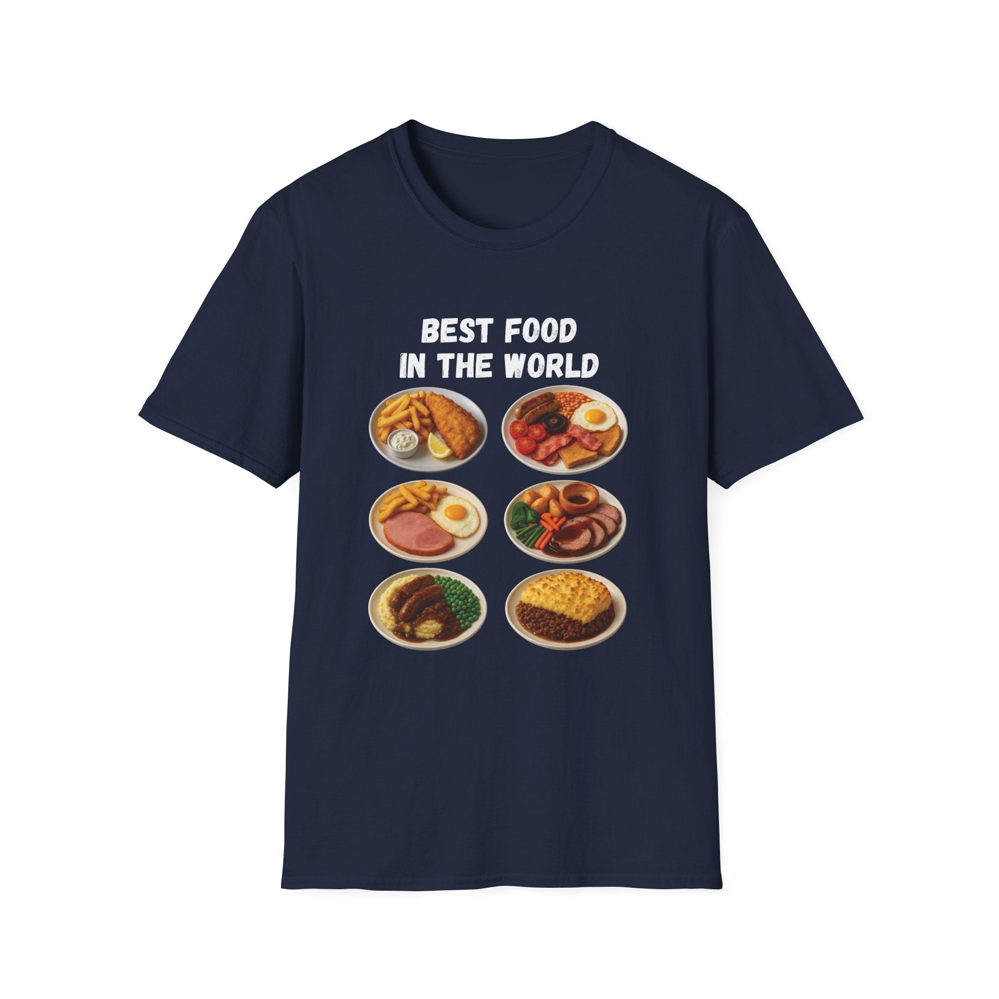 "Best food in the world" — British Humour T-Shirt