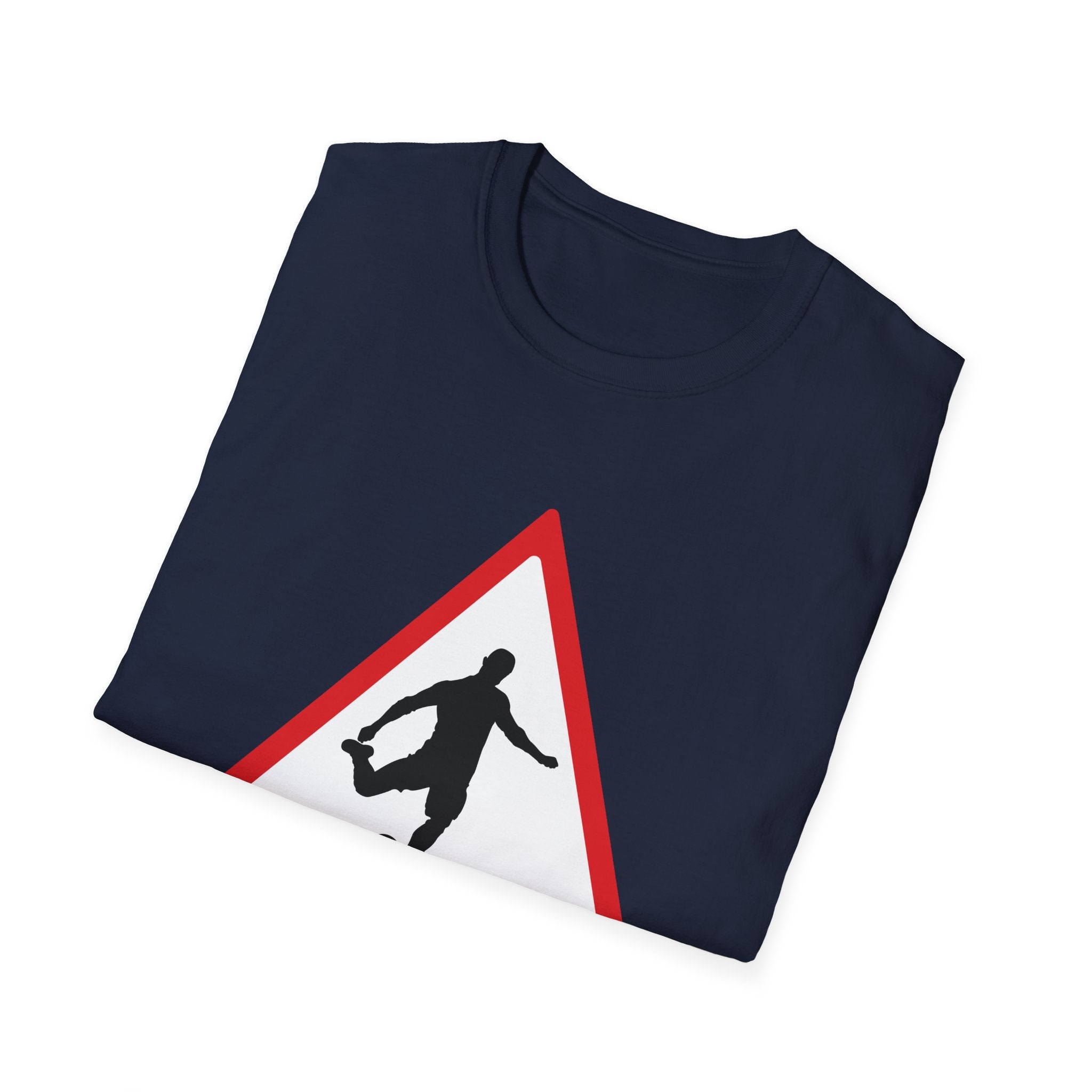 Men at Work Roadside Sign T-Shirt — British Humour T-Shirt