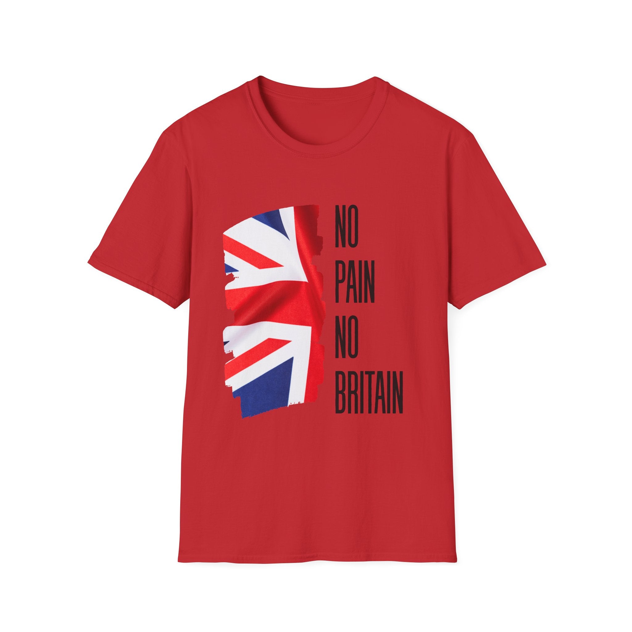 T-Shirt — "No Pain No Britain" Union Jack Graphic