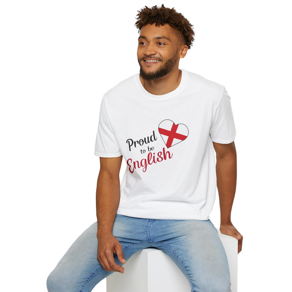 Proud to be English T-Shirt — Heart Flag England Tee