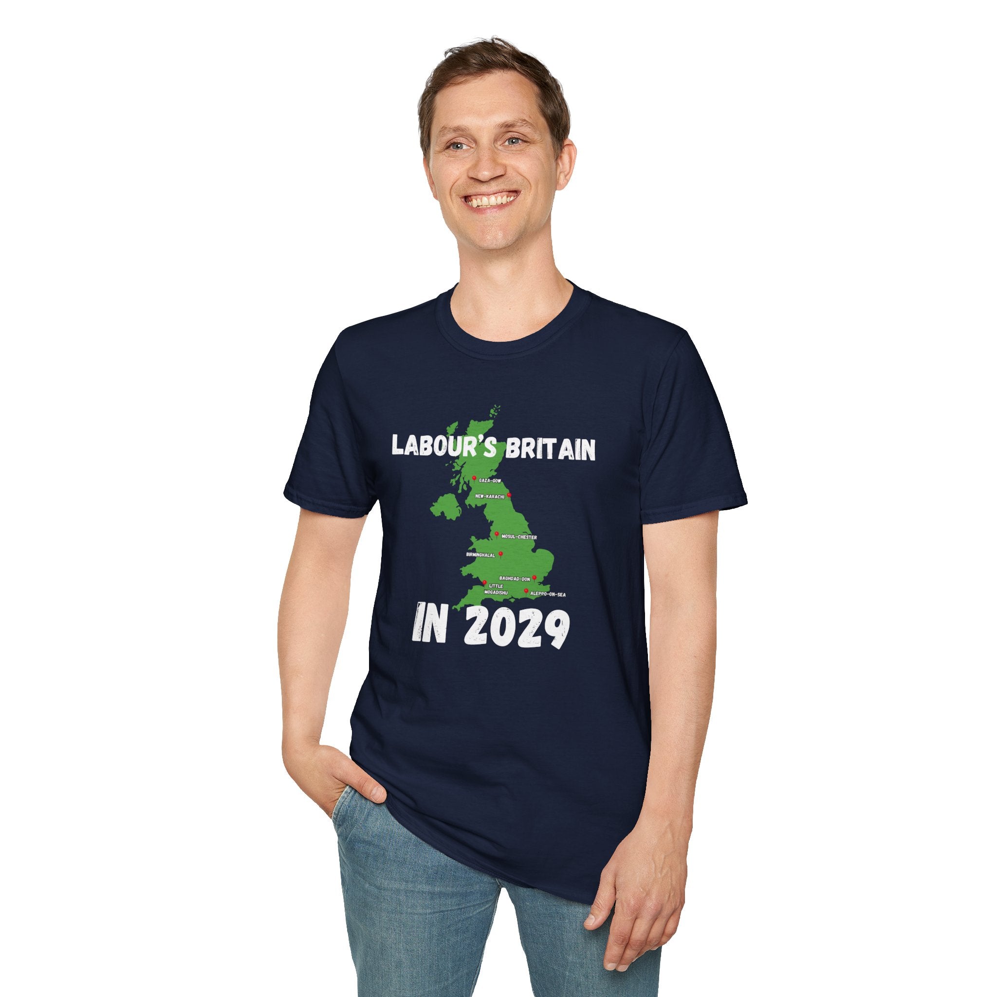 Political T-Shirt — "Labour's Britain in 2029" UK Map Parody