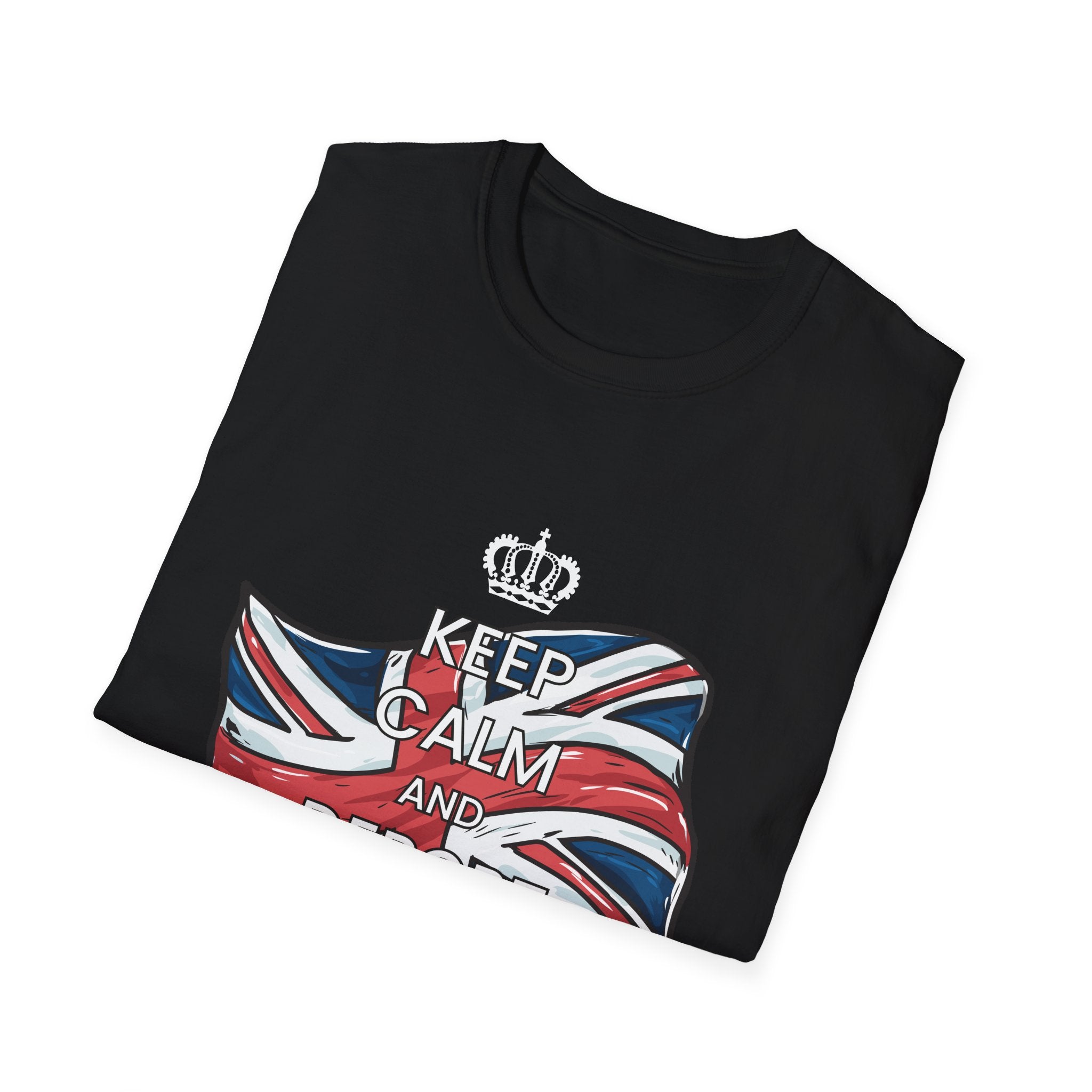 Political T-Shirt — “Keep Calm and Deport Millions” with Union Jack