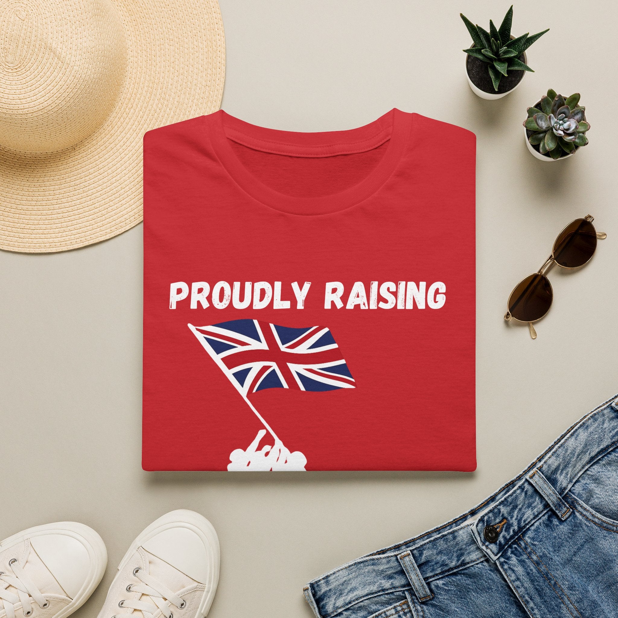 Proudly Raising Our Colours T-Shirt (original) — British Flag Patriotic Tee