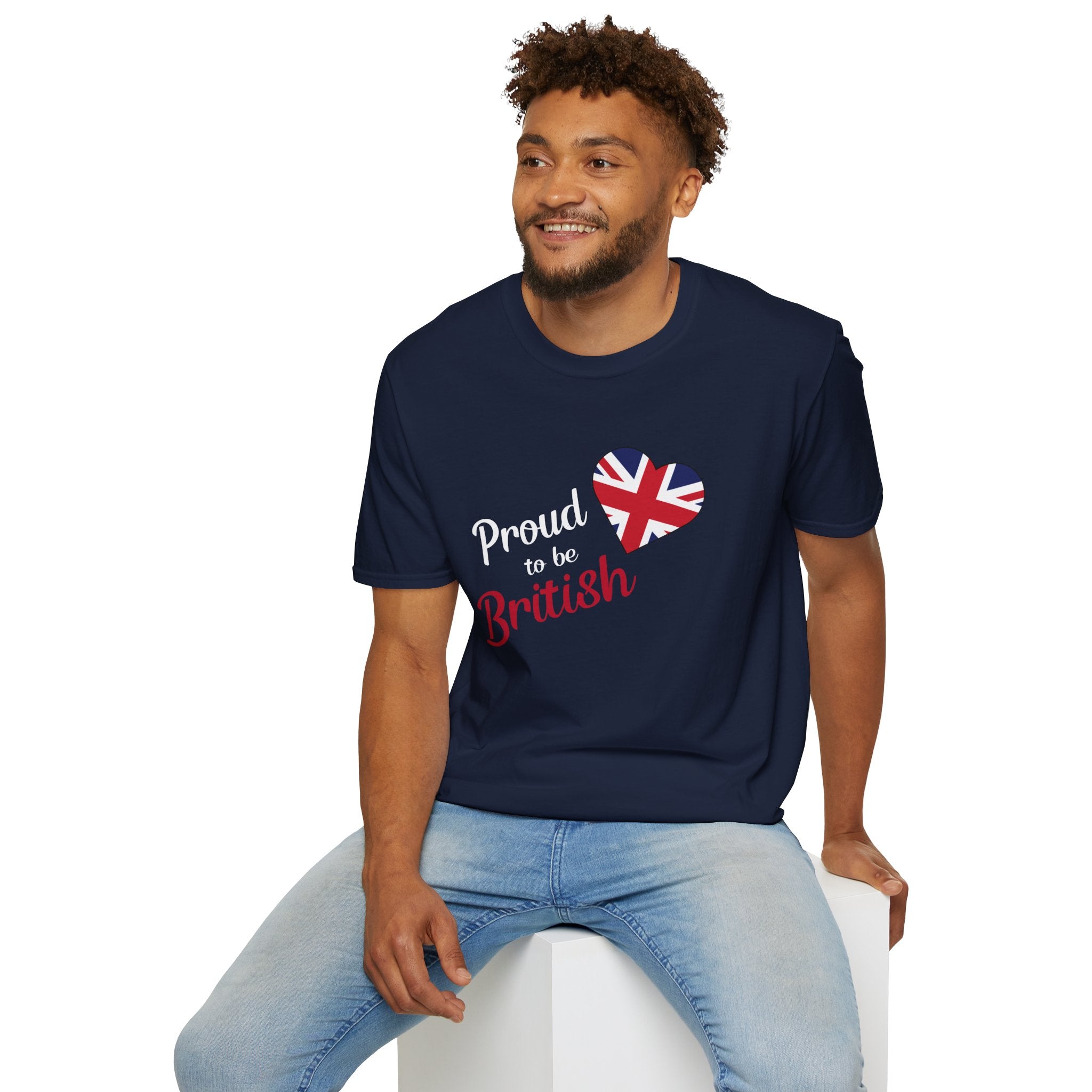 Proud to be British T-Shirt — Union Jack Heart Patriotic Tee