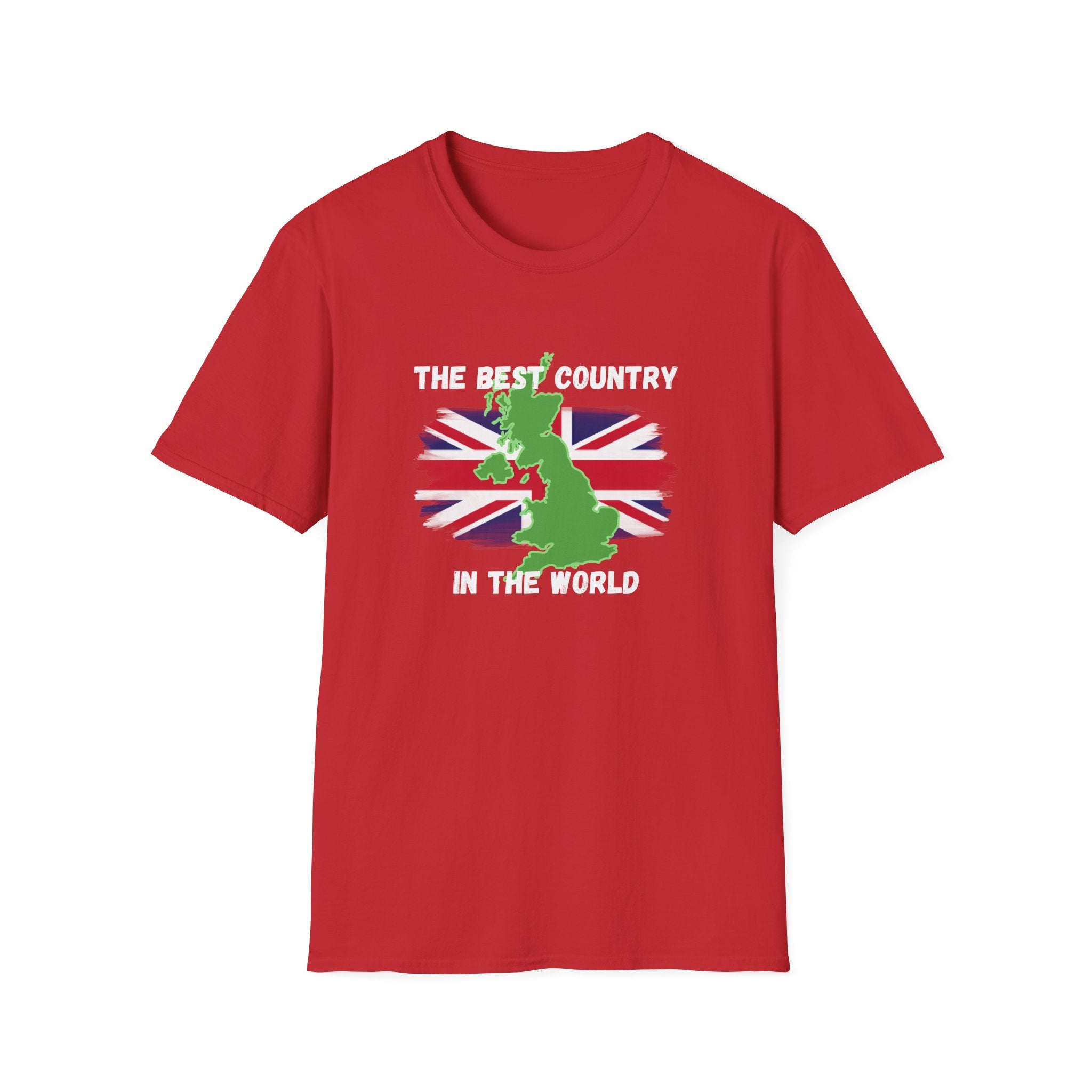 British Patriot T-Shirt — “The Best Country in the World” Union Jack Map