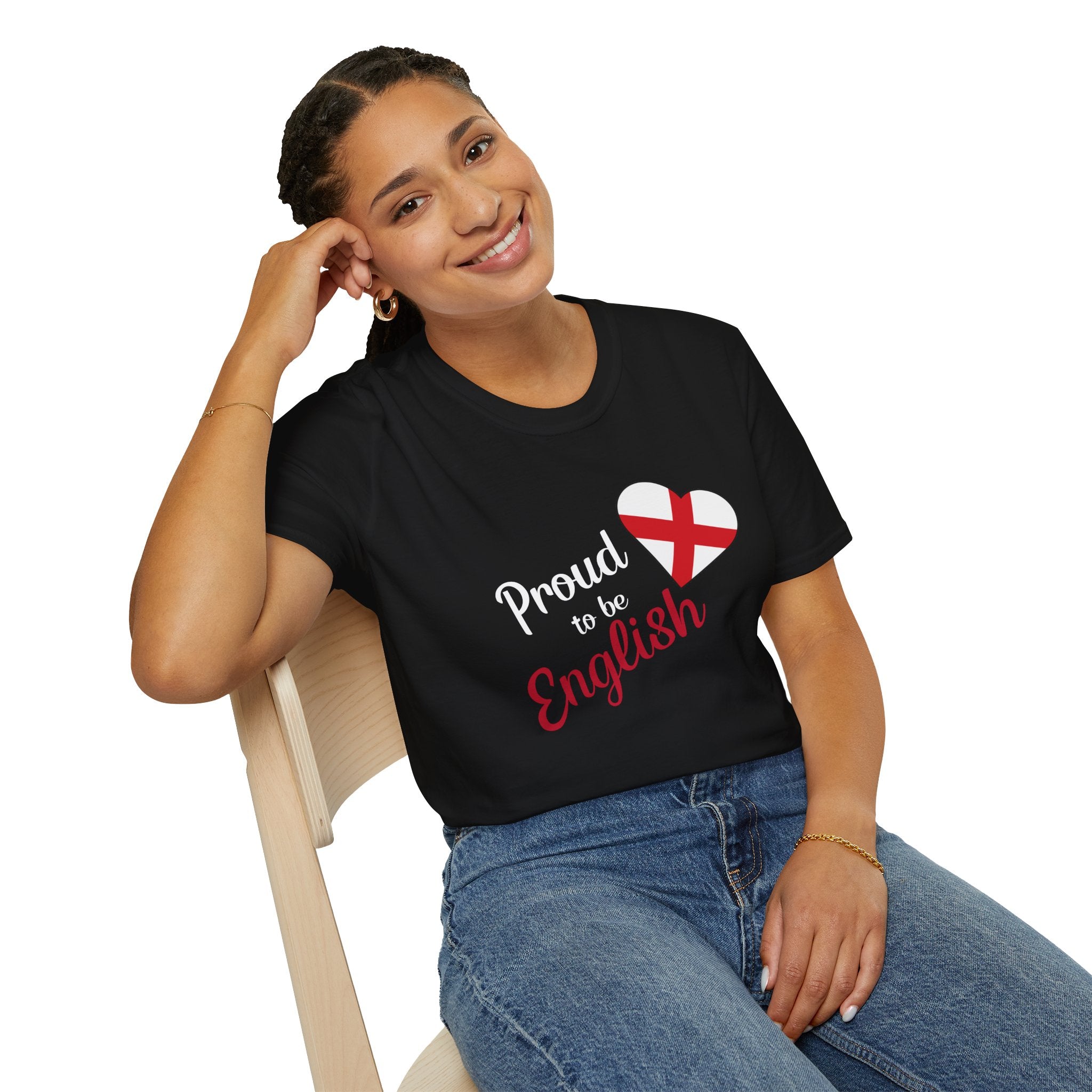 Proud to be English T-Shirt — Heart Flag England Tee