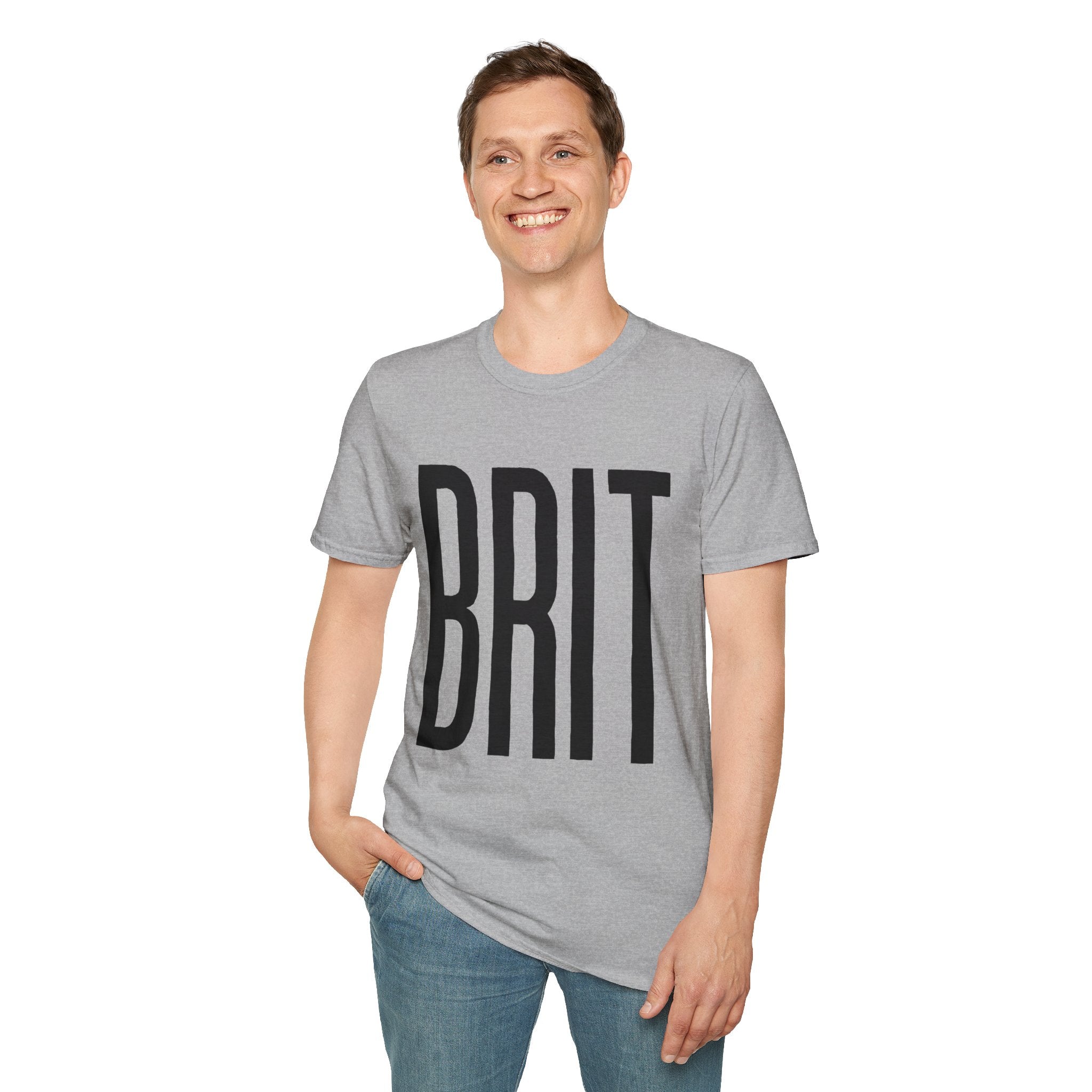 BRIT Patriotic T-Shirt — Full-Front BRIT Design - Our Colours