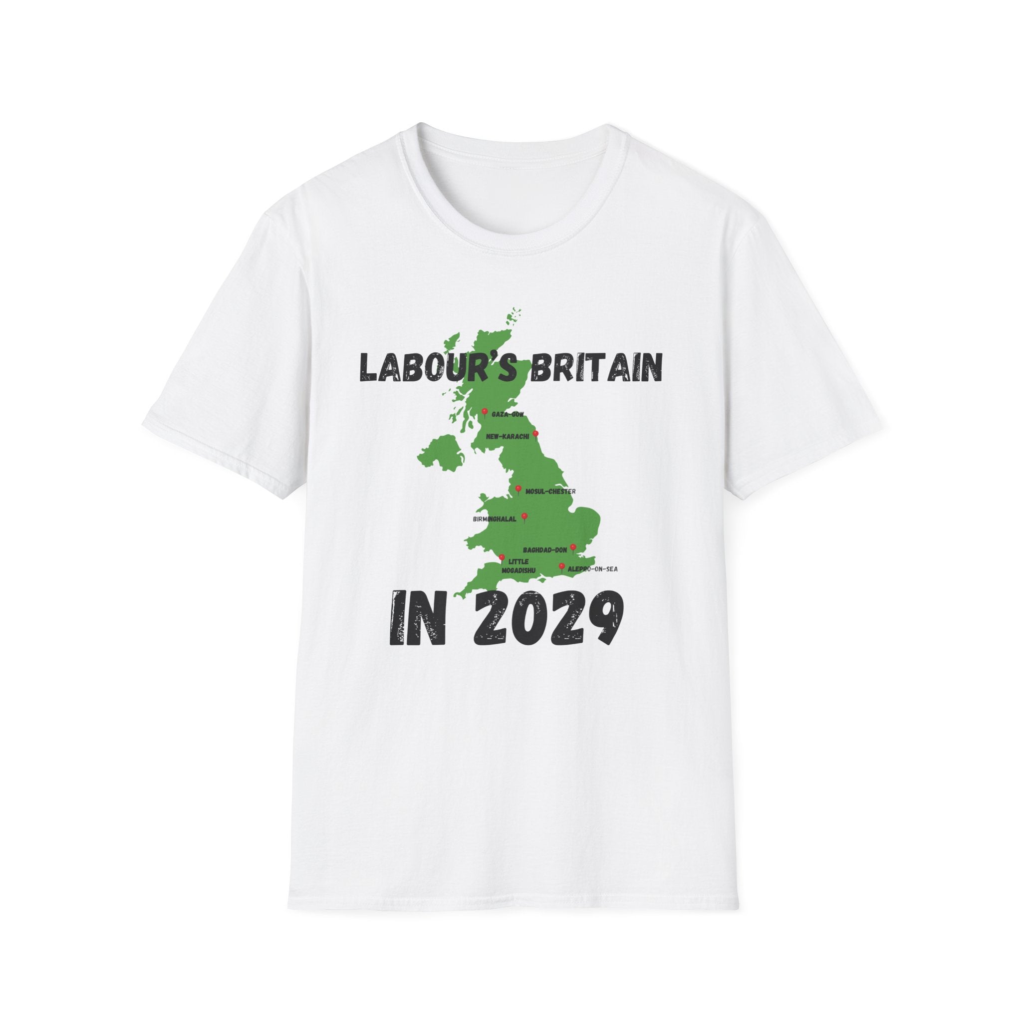 Political T-Shirt — "Labour's Britain in 2029" UK Map Parody