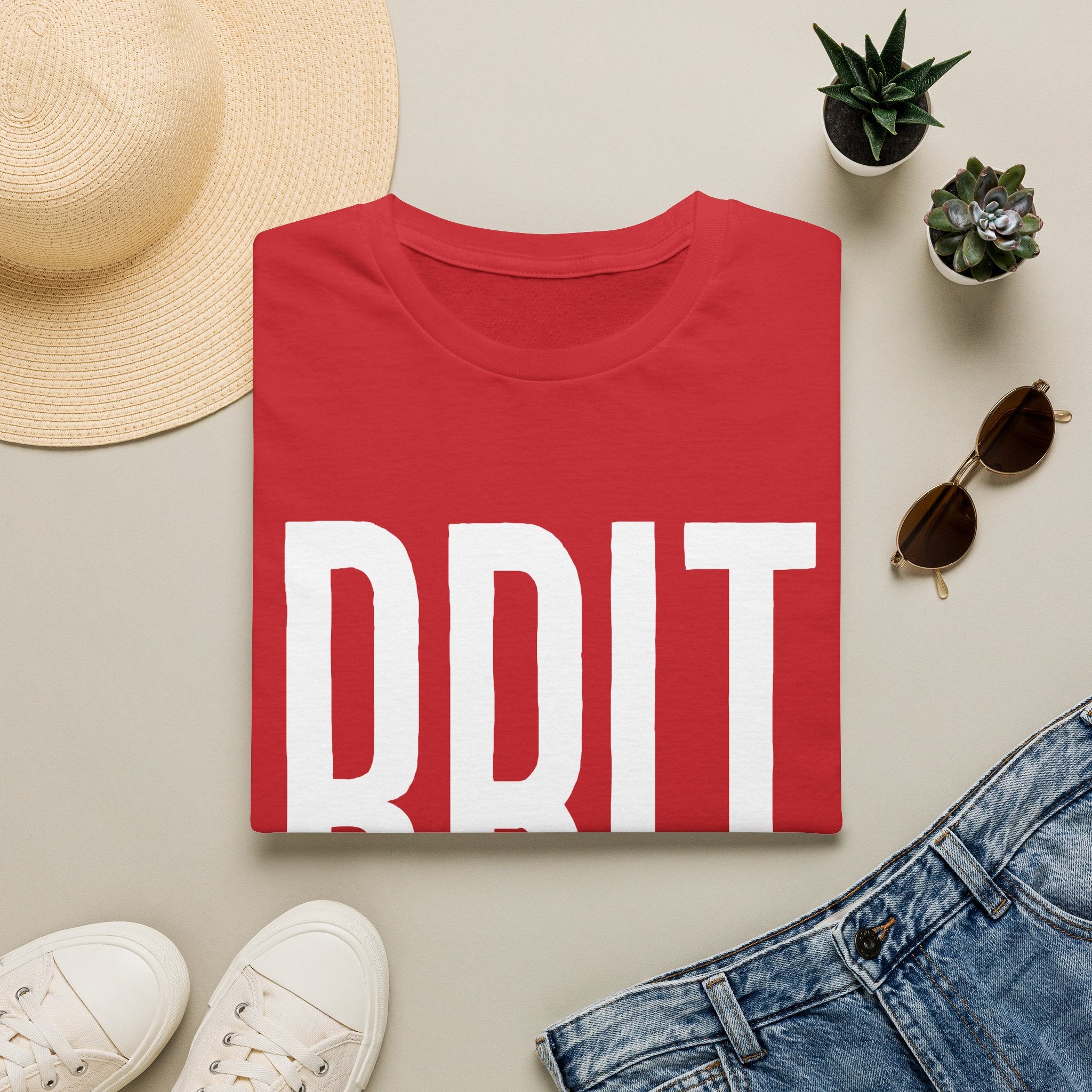 BRIT Patriotic T-Shirt — Full-Front BRIT Design