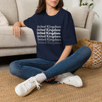 United Kingdom Repeat Text T-Shirt