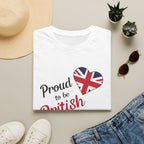 Proud to be British T-Shirt — Union Jack Heart Patriotic Tee