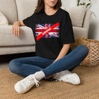 Censored Union Jack T-Shirt — British Political Flag Tee
