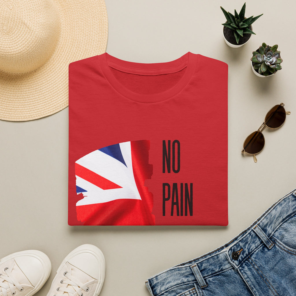 T-Shirt — "No Pain No Britain" Union Jack Graphic